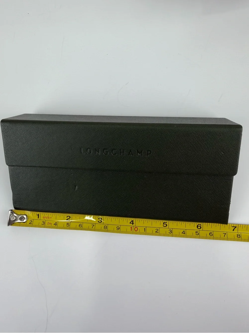 Longchamp Dark Olive Green Eyeglass / Sunglasses Case Hard Shell